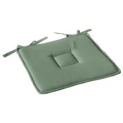 Galette de chaise plate 40 cm x 40 cm vert argile