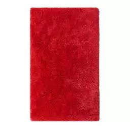 Tapis de bain microfibre antidérapant rouge 80×150