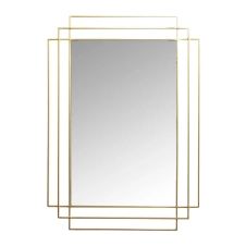 Miroir rectangulaire Prisma doré, l.53 x H.75 cm