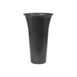 Vase Spun en Métal, Aluminium – Couleur Noir – 21 x 21 x 42 cm