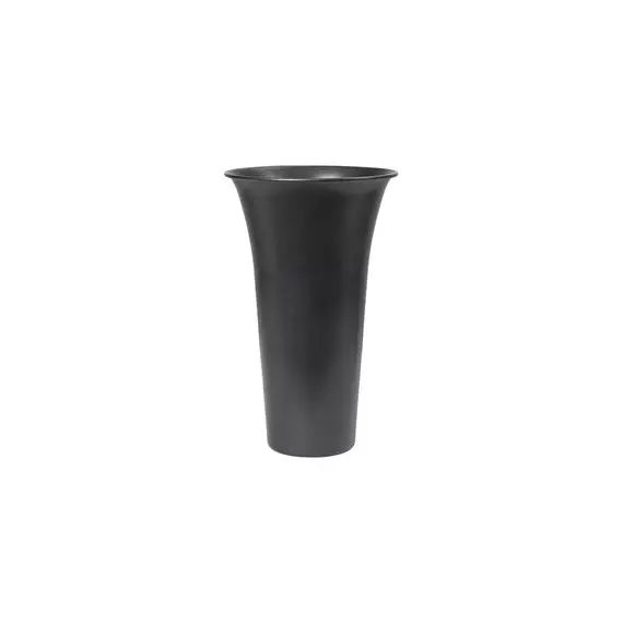 Vase Spun en Métal, Aluminium – Couleur Noir – 21 x 21 x 42 cm