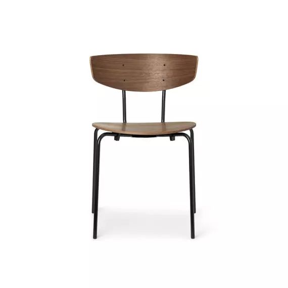 Chaise empilable Herman en Bois, Contreplaqué de noyer – Couleur Bois naturel – 50 x 64.15 x 74 cm – Designer Herman Studio