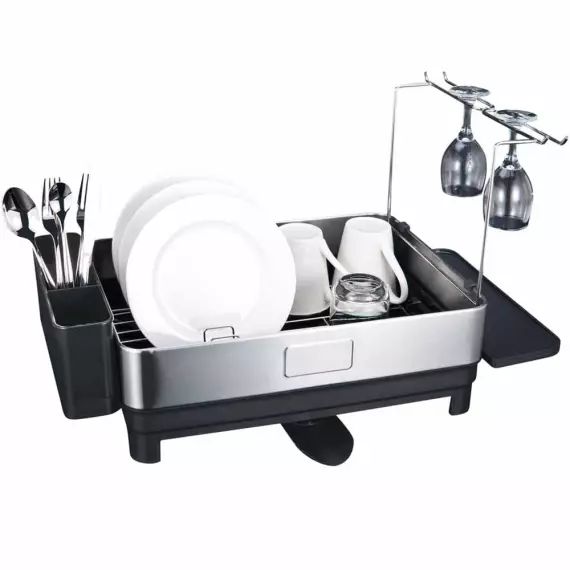 Égouttoir à vaisselle Acier Gris 48.5x32x33Hcm