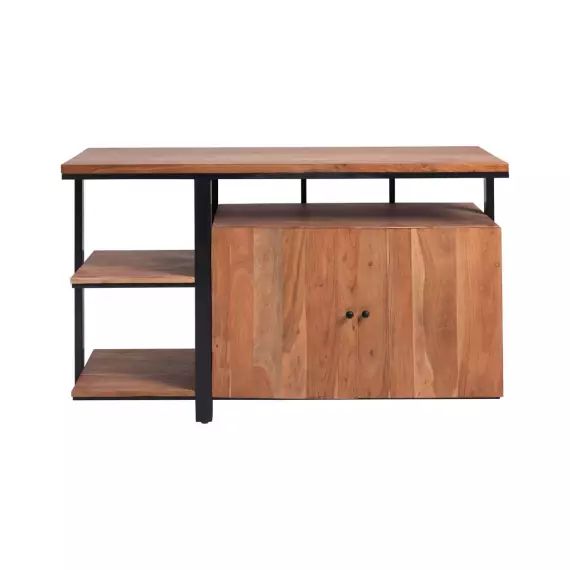 Meuble sous vasque en bois marron 135 cm