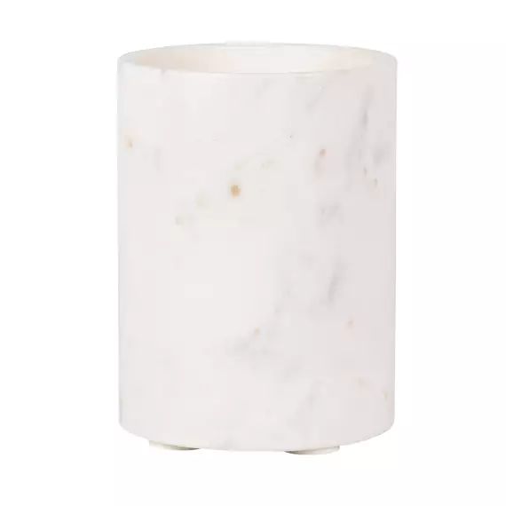 Pot à ustensiles en marbre blanc