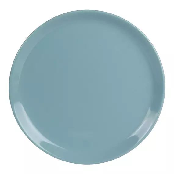 lot de 6 – Assiette plate    25 cm  en grès  bleu