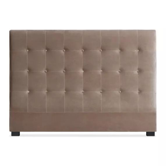 Tête de lit luxor 160cm velours taupe