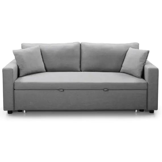 Canapé 3 places saphir tissu gris clair