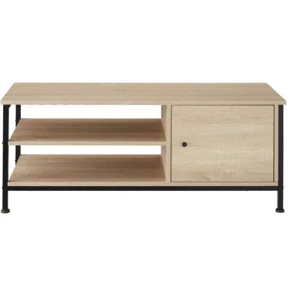 Meuble bas Durban 110x40x45,5cm Bois clair industriel, Chêne Sonoma