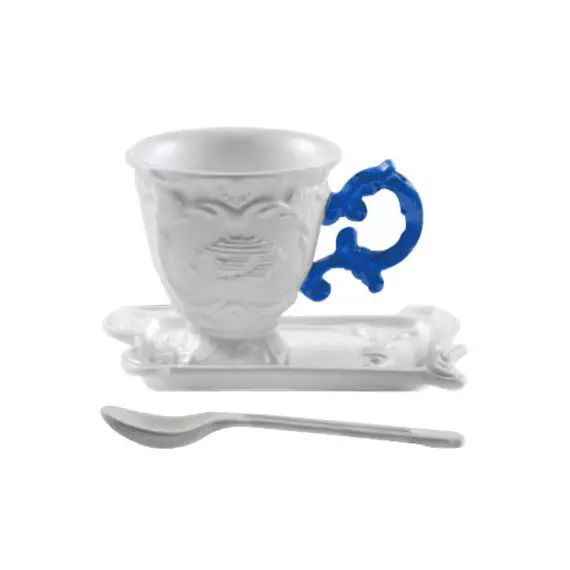 Tasse à café I-Wares en Céramique, Porcelaine – Couleur Bleu – 13 x 10 x 7 cm – Designer Selab