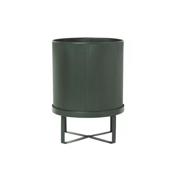 Pot de fleurs Bau en Métal, Acier galvanisé – Couleur Vert – 37.8 x 37.8 x 38 cm – Designer Herman Studio