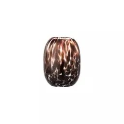 Vase Vases en Verre, Verre soufflé bouche – Couleur Marron – 13 x 13 x 17 cm