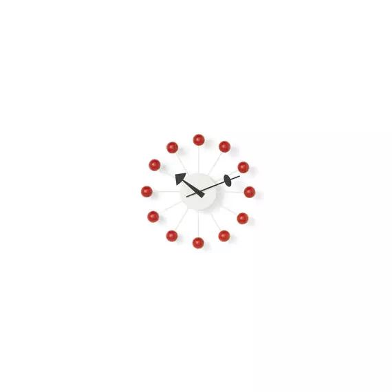 Horloge murale Nelson Clock en Bois, Cerisier – Couleur Bois naturel – 28.85 x 28.85 x 28.85 cm – Designer George Nelson
