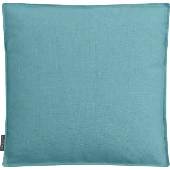Housse de coussin box » pour assise turquoise uni- 40x40x5 cm »