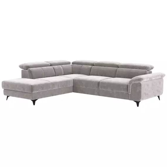 Canapé d&rsquo;angle relax électrique 4 places SPRINGS coloris beige