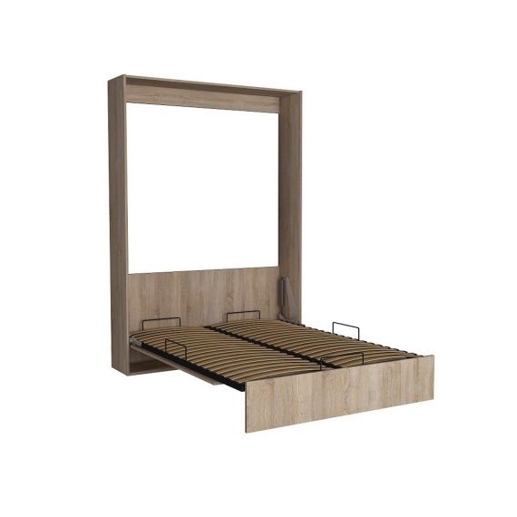 Lit Escamotable Vertical 1-2 Places – 140 x 200 cm – Marron