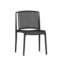 Billie – Lot de 4 chaises indoor/outdoor – Couleur – Noir