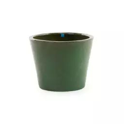 Pot de fleurs POTS en Céramique, Grès émaillé – Couleur Vert – 66.49 x 66.49 x 40 cm – Designer Meneghello Paolelli Associati