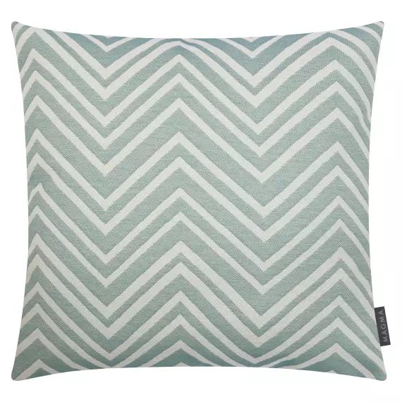 Housses de coussin zigzag bleu exterieur  Dralon – Lot de 2 – 40×40