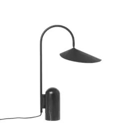 Lampe de table Arum en Métal, Marbre – Couleur Noir – 34 x 40.41 x 51 cm – Designer Trine Andersen