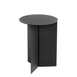 Table d’appoint Slit en Métal, Acier laqué époxy – Couleur Noir – 43.8 x 43.8 x 47 cm – Designer  Studio