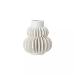 Vase Vases en Céramique, Grès – Couleur Blanc – 11.5 x 11.5 x 14 cm