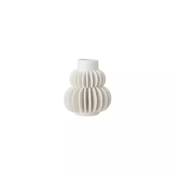 Vase Vases en Céramique, Grès – Couleur Blanc – 11.5 x 11.5 x 14 cm