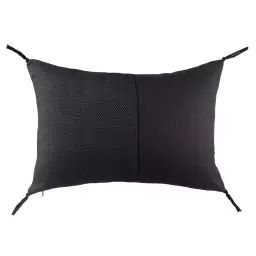 Coussin en coton violet rectangulaire 40 x 60 cm