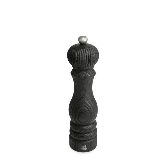 Moulin à poivre bois upcyclé et poivre fair trade noir 22cm