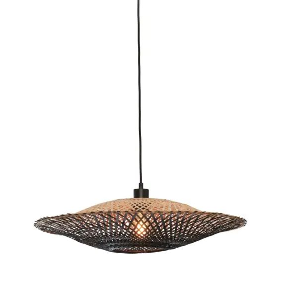 Suspension bambou  noir/naturel, h. 15cm