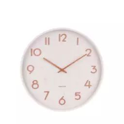 Pure – Horloge murale ronde en bois ø60cm – Couleur – Blanc