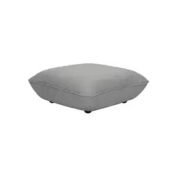 Canapé modulable Sumo en Tissu, Mousse recyclée – Couleur Gris – 108 x 108 x 44 cm