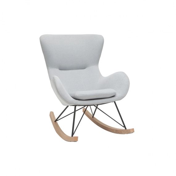 Rocking chair design gris clair ESKUA