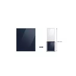 Accessoire Réfrigérateur et Congélateur Samsung PANNEAU BAS GLAM NAVY – RA-B23EBB41GM BESPOKE