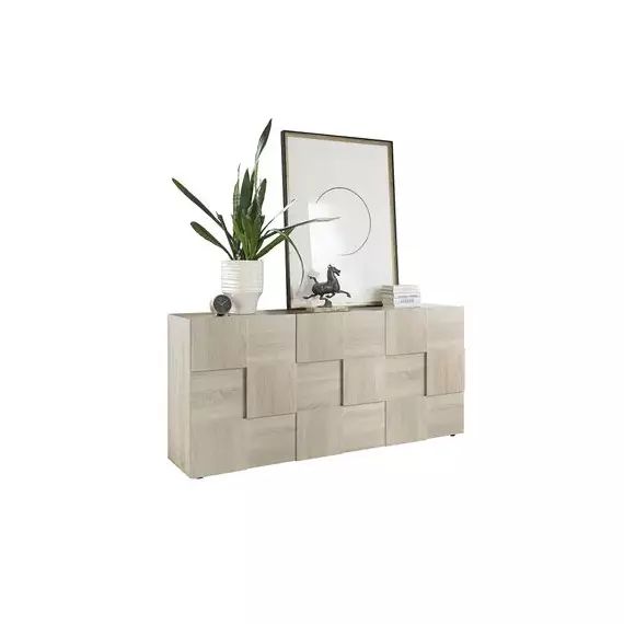 Buffet 3 portes L.181 cm DAMA imitation chêne