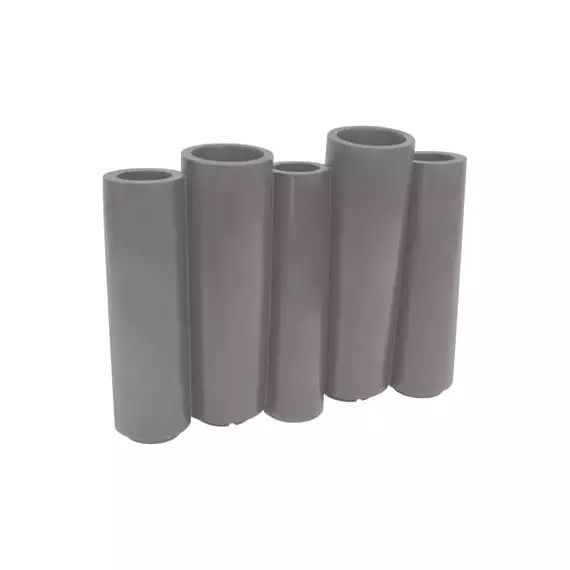 Jardinière Bamboo en Plastique, polyéthène recyclable – Couleur Gris – 100 x 32 x 80 cm – Designer Tous les Trois