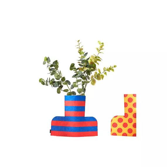 Cache-vase Vase en Tissu, Feutre – Couleur Multicolore – 42 x 12.16 x 35 cm – Designer Estudio