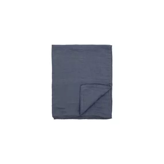 Couverture bébé Kids en Tissu, Mousseline de coton Oeko-tex – Couleur Bleu – 100 x 80 x 5 cm