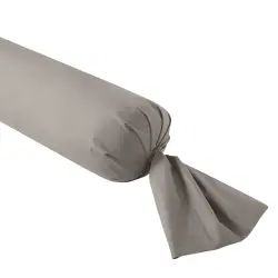 Taie de traversin   Percale Fumée 160 cm