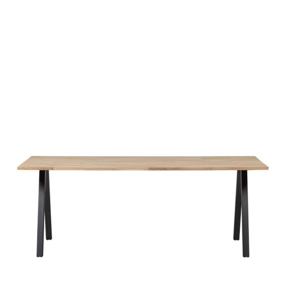 Table à manger en bois piétement en A 200x90cm naturel