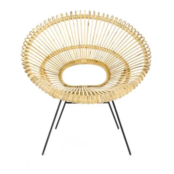 Fauteuil rond en rotin