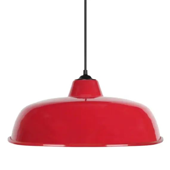 Suspension métal rouge
