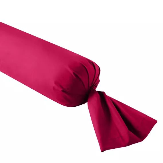 Taie de traversin   Percale Magenta 160 cm