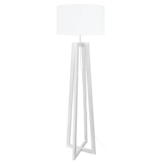 Lampadaire bois blanc