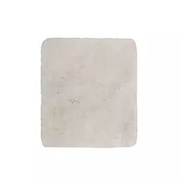 Tapis de bain microfibre très doux uni blanc crème 55×65