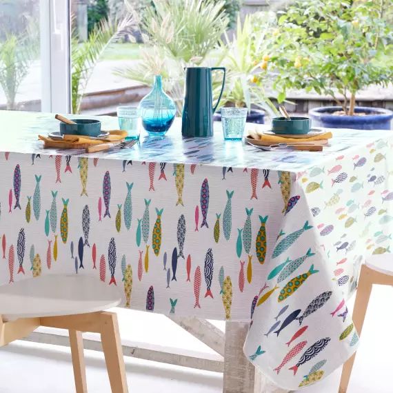 Nappe 140×240 blanc en pvc