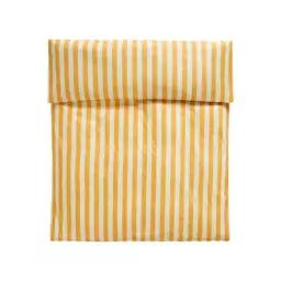 Housse de couette 240 x 220 cm Eté en Tissu, Coton Oeko-tex – Couleur Jaune – 240 x 220 x 1 cm