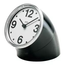 Horloge à poser en Plastique, ABS – Couleur Noir – 11 x 11 x 8.5 cm – Designer Pio Manzu