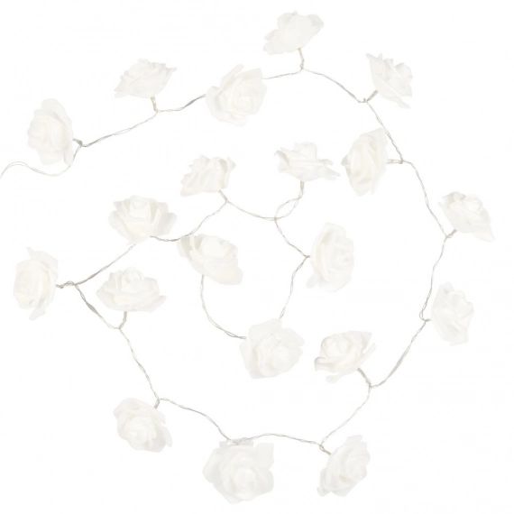 Guirlande lumineuse fleurs blanche 20 LEDS L260