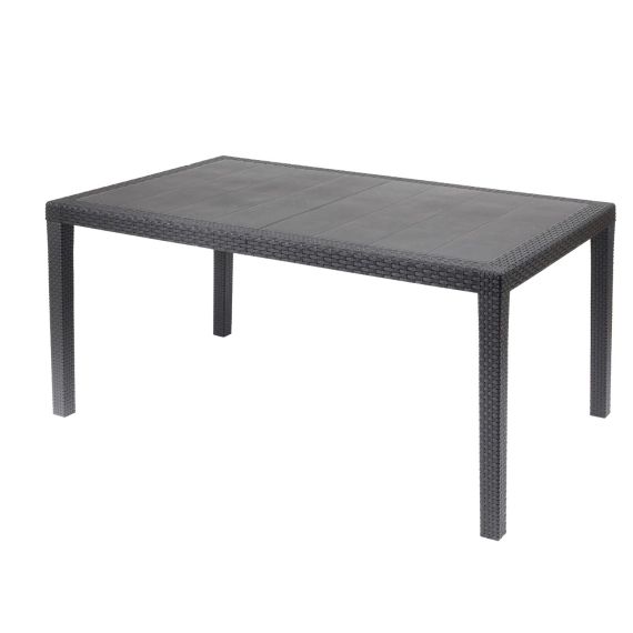 Table de jardin anthracite L150